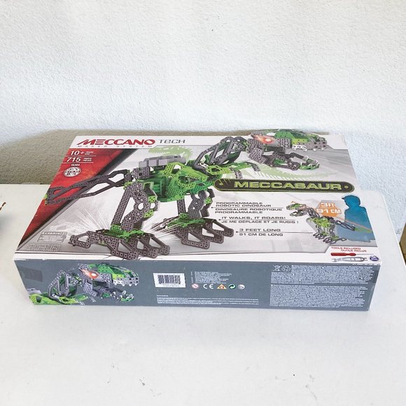 NEW Meccano Meccasaur Programmable Robotic 3 Ft Dinosaur - 715 Piece STEM - Picture 5 of 7